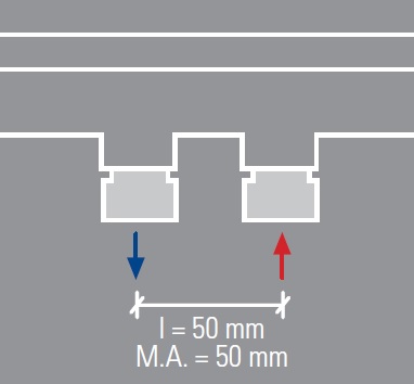 A Mittelanschluss 50mm