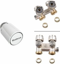 Buderus Anschlussset Verschraubung Thermostat Eck- oder Durchgangsform VC/VCM Logatrend